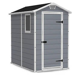 Садовий будиночок Keter Manor 4×6S (130см х 192см, пластиковий)