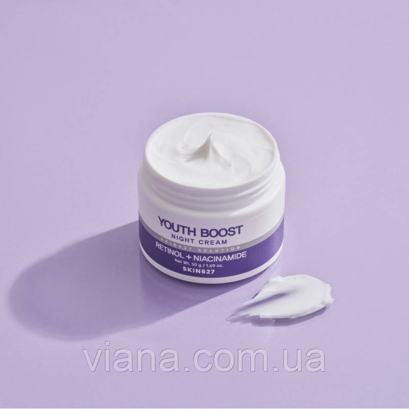 Нічний крем з ретинолом і ніацинамідом SKIN627 Youth Boost Night Cream, 50г, фото 1