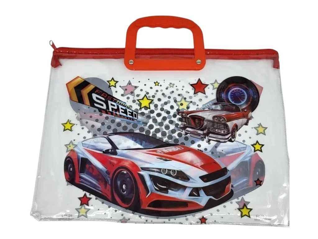 Папка на блискавці А4 ПВХ з ручкою 28*38см FC-18 ТМ PRC BP, фото 1