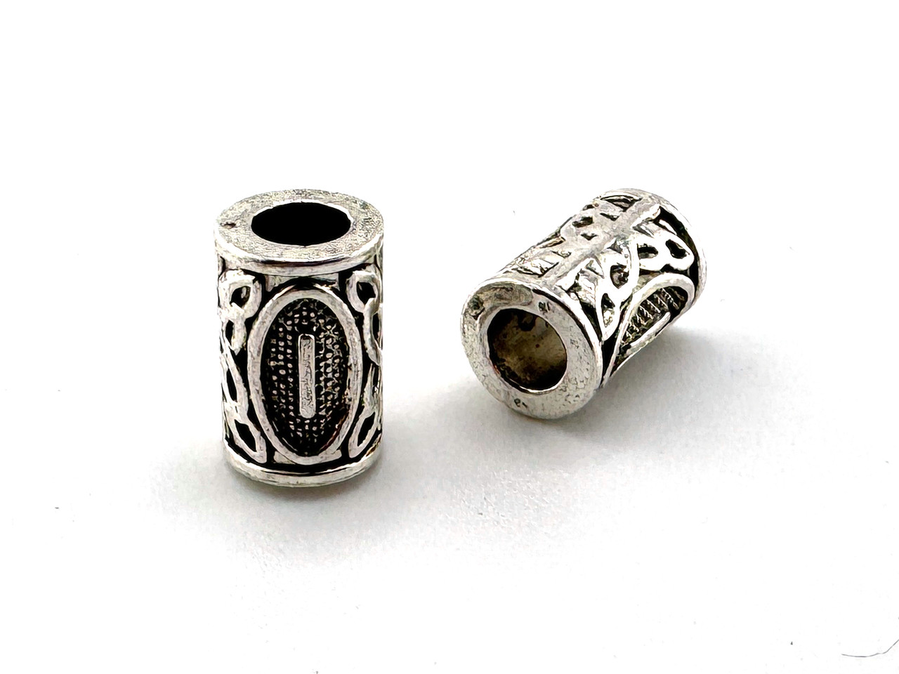 Бусіна для дредів або браслетів — Руна Іса — внутрішня сила, самоконтроль, фото 1