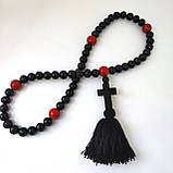 Чотки дерев'яні з великими бусинками на 50 зернят, фото 6