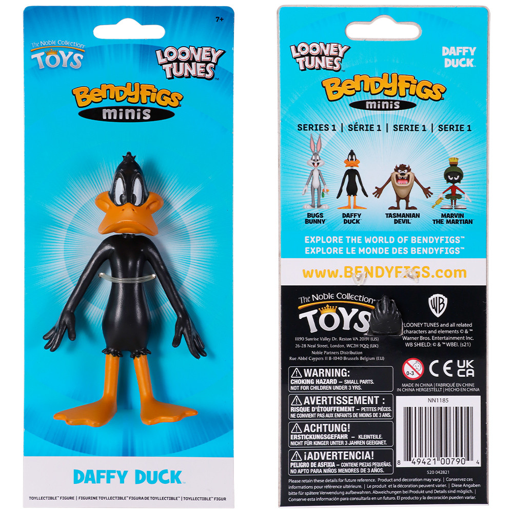 Фігурка LOONEY TUNES Daffy Mini Bendyfig (Луні Тюнз), фото 1