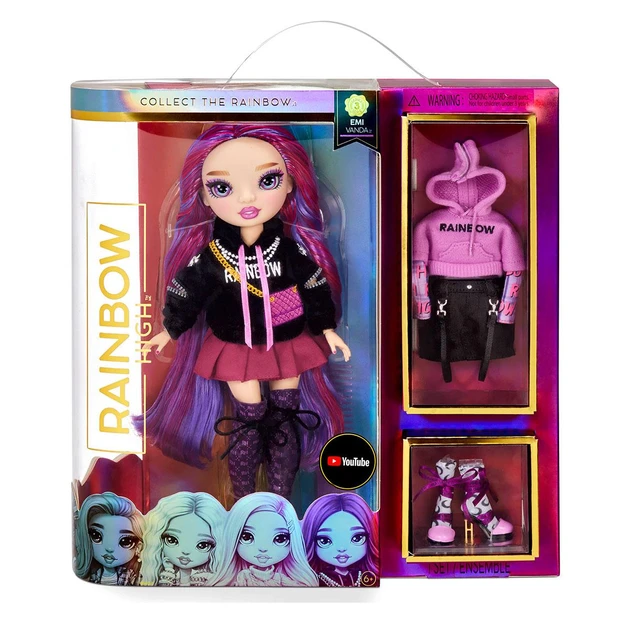 Лялька Рейнбоу Хай Емі Ванда Орхідея - Rainbow High Series 3 Emi Vanda Orchid (Deep Purple) 575788, фото 1