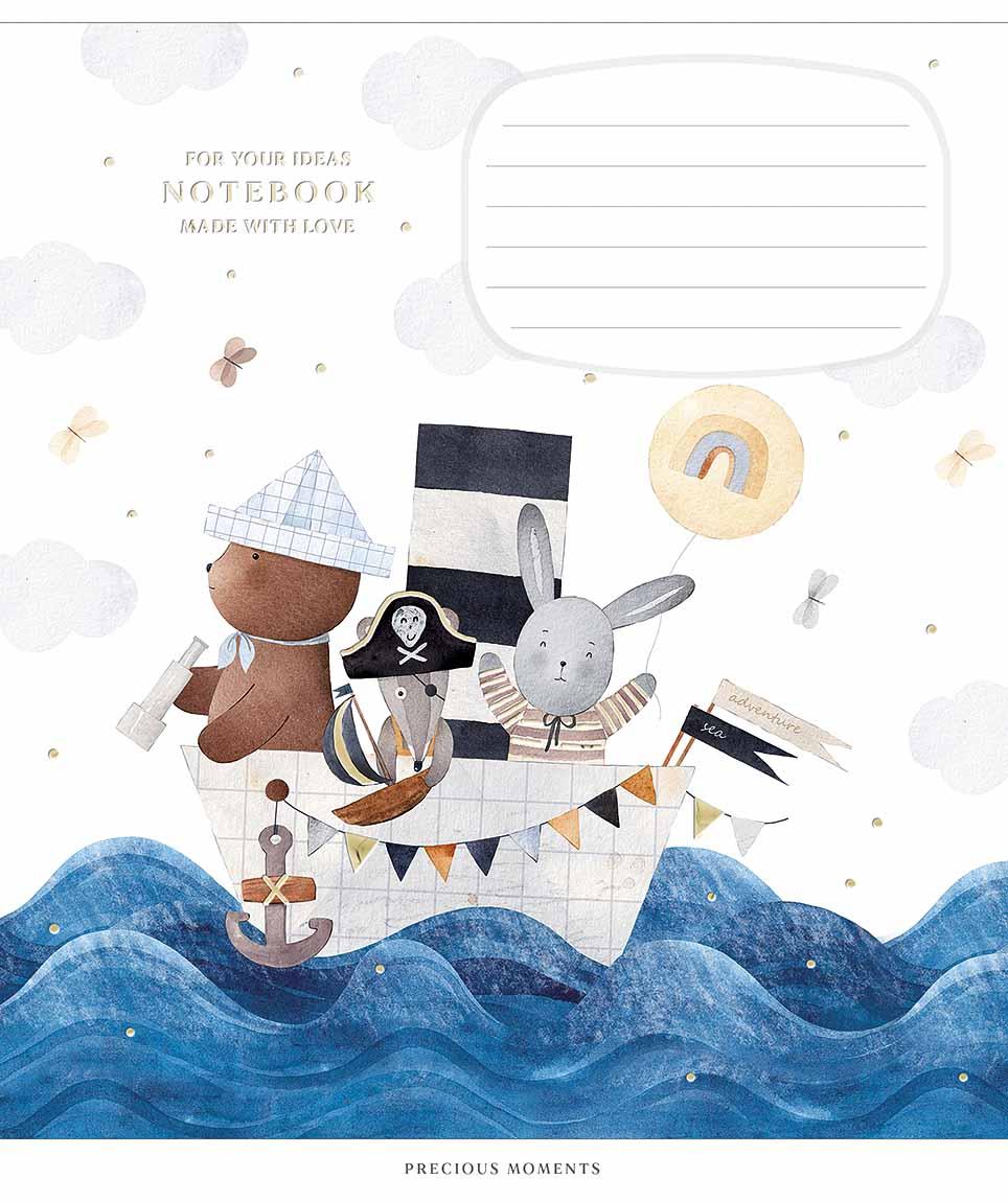 Зошит 12арк. кос.лін. Школярик "Precious moments" ВД-лак №012-3506C(30)(300), фото 1