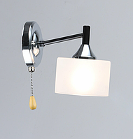 Стильное бра для спальни на стену декоративное в современном стиле, настенный светильник со стеклянным плафоном