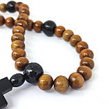 Чотки ручної роботи з масивних дерев’яних зерен (на 50), фото 3