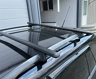 Поперечини Renault Duster (2010 - 2014) Venus V1. На стандартні рейлінги. Чорні