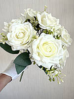 Штучні троянди . Букет штучних троянд ( 41 см , біла ), фото 4