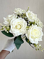 Штучні троянди . Букет штучних троянд ( 41 см , біла ), фото 2