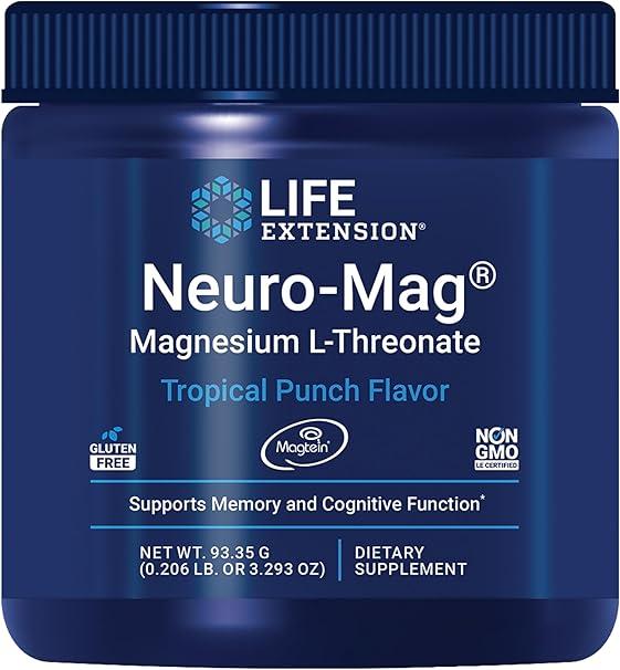 Life Extension, Neuro-Mag, L-треонат магнію, порошок, 93,35 г, фото 1