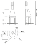 Камін дров'яний Traforart Arlet Frontal, фото 3