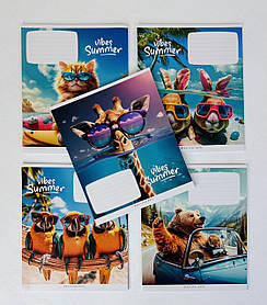 Зошит 18 аркушів У клітинку Vibes summer  (3494(18к)) Star