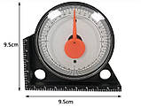 Кутомір механічний маятниковий з магнітним кріпленням, рівень для вимірювання нахилу, фото 3