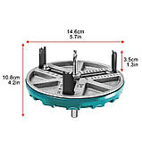 Регульована коронка по дереву 45-130 мм, кільцева пила для гіпсокартону з змінним діаметром, фото 2
