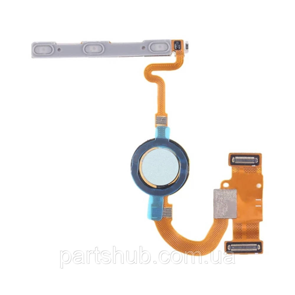 Шлейф Google Pixel 5 з кнопками включення та гучності зі сканером відбитка пальця зелений оригінал Китай, фото 1