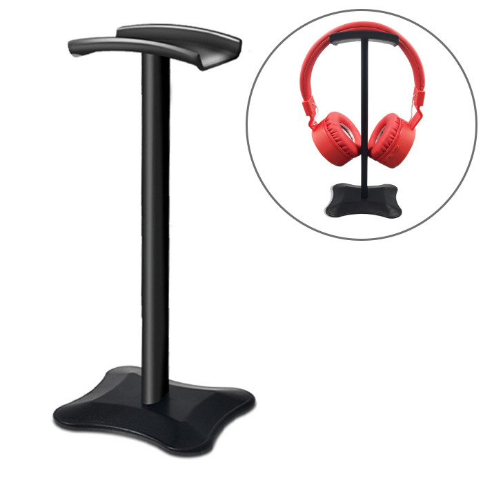 Підставка для навушників HS-01 Чорна. Тримач накладних навушників універсальний, фото 1