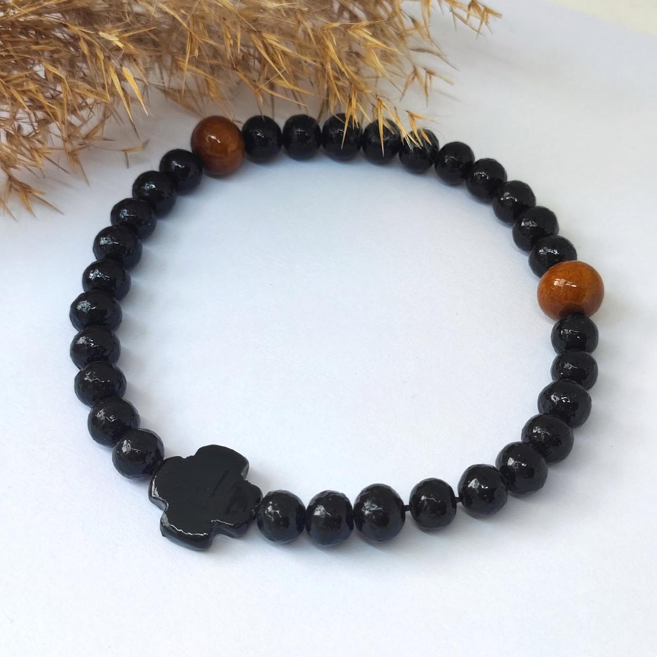 Дерев’яні чотки ручної роботи на 30 зерен, фото 1