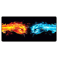 Килимок тканинний Hands of Fire з боковою прошивкою ультратонкий стильний дизайн 2 мм колір Чорний picnic