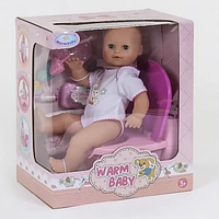 Пупс функціональний 9 функцій, з аксесуарами, музичний унітаз, в коробці WZJ 026 C-1,