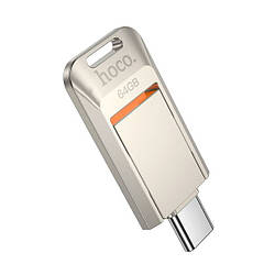Флешка USB 3.0 Type-C 64GB HOCO UD17 Перламутровий нікель