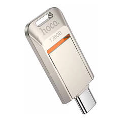 Флешка USB 3.0 Type-C 128GB HOCO UD17 Перламутровий нікель