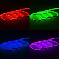 Світлодіодний гнучкий неон 12вольт 6х12мм IP68 серія "GT" RGB Prolum 120057