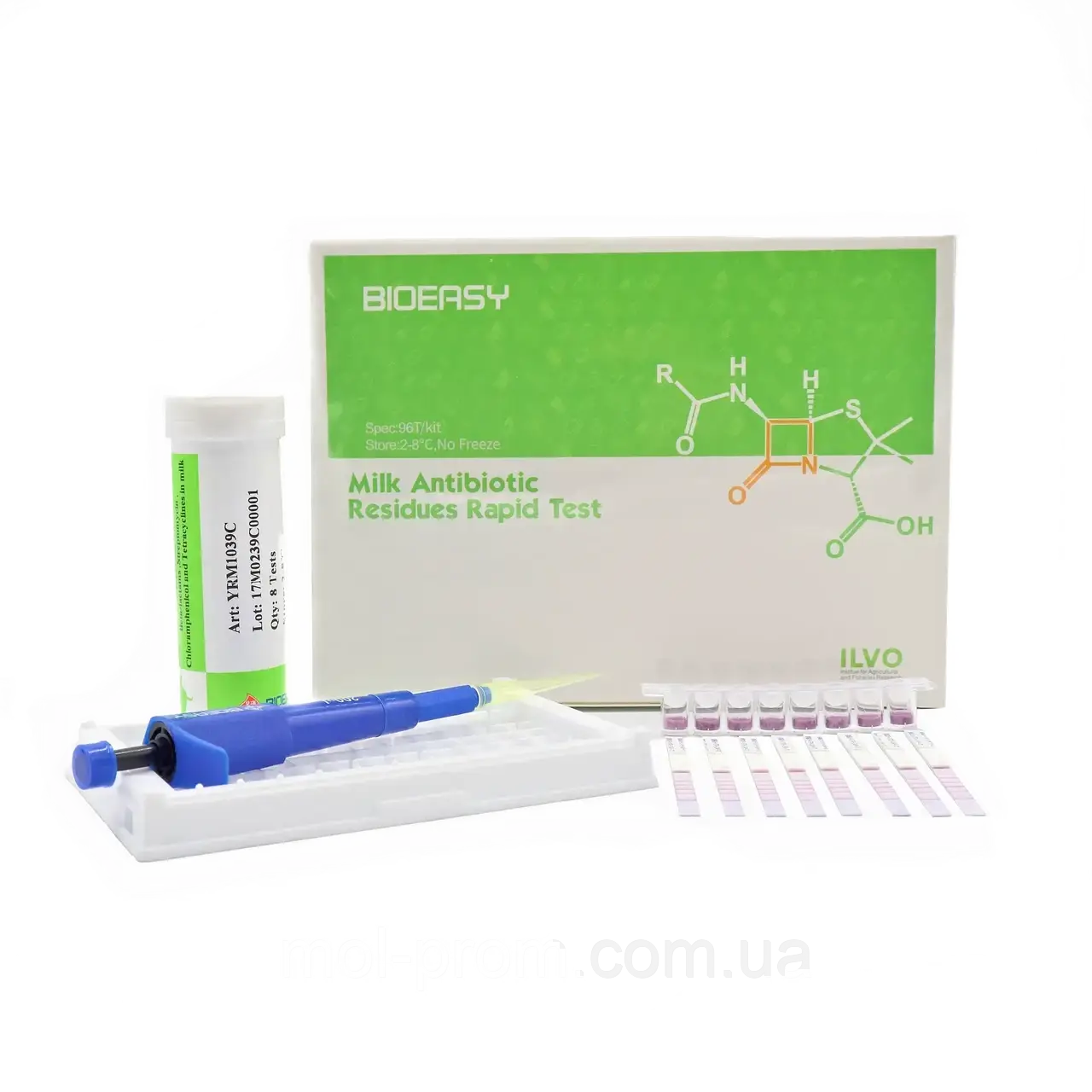 Тестовий набір Bioeasy 4IN1 96 тестів Rapid Test for BTSC YRM1039C-10, фото 1