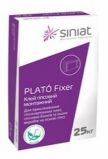 Клей для гіпсокартону Plato Siniat Fixer, 25 кг.