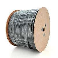 Кабель КНП UTP 25х2х0.5 4p 24 AWG Merlion CCA ізоляція ПЕ для зовнішніх робіт 500м Black picnic