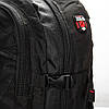 Рюкзак туристичний на 35 літрів чорний чоловічий великий тканинний для ноутбука 17.3" Royal Mountain 7913, фото 6