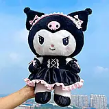 М'яка іграшка аніме Куромі в сукні (25см) / Лялька Куромі / Іграшка плюшева Kuromi / Куромі-іграшка, фото 2