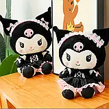 М'яка іграшка аніме Куромі в сукні (25см) / Лялька Куромі / Іграшка плюшева Kuromi / Куромі-іграшка, фото 4