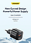 Зарядний пристрій ESSAGER GAN 20W USB-C+USB-A Black USB-C+USB-A Black, фото 2
