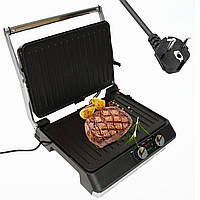 Електричний гриль 2500Вт з антипригарним покриттям, СВ-1084 / Контактний гриль / Електрогриль притискний