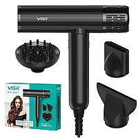Фен для волосся + 3 насадки, 1900Вт, VGR V-427 / Фен з дифузором / Професійний фен з насадками