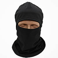 Літня балаклава Coolmax, Чорна / Балаклава під шолом / Тактичний підшоломник / Шапка балаклава тонка