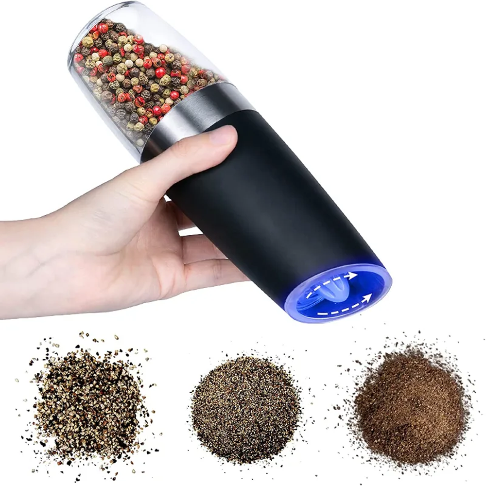 Млин електричний для спецій, від батарейок, Spice bottle electronic / Подрібнювач для солі та перцю / Перечниця, фото 1