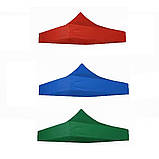 Вологозахищений дах на намет-палатку 3х3м, Червоний / Дах тент для павільйону / Дах тент на розсувний намет, фото 2