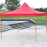 Вологозахищений дах на намет-палатку 3х3м, Червоний / Дах тент для павільйону / Дах тент на розсувний намет, фото 5