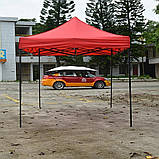 Вологозахищений дах на намет-палатку 3х3м, Червоний / Дах тент для павільйону / Дах тент на розсувний намет, фото 7