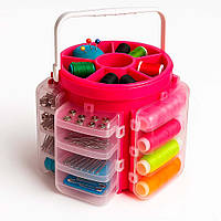 Набір для шиття (210 предметів) 16×15см, Supercosturero / Органайзер для шиття / Швейний набір