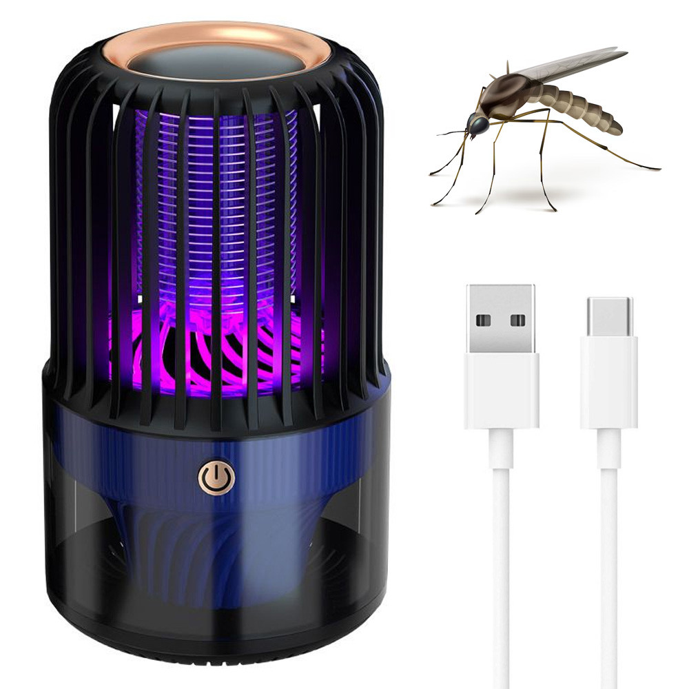 Антимоскітна лампа-відлякувач для комарів з підсвіткою та USB, V15 / Електрична пастка для комах, фото 1