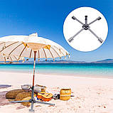 Металева підставка для парасольки (85×30см), HYC103 / Складна підставка під пляжну парасольку, фото 8