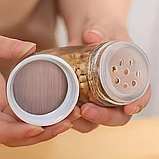 Набір для спецій на підставці 16 відсіків, поворот на 360°, EB-18004/Касуль органайзер для зберігання приправ, фото 3