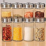 Набір для спецій на підставці 16 відсіків, поворот на 360°, EB-18004/Касуль органайзер для зберігання приправ, фото 4