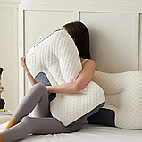 Ортопедична подушка для сну, 1шт, 74х48х10см / Подушка ортопедична з пам'яттю / Ергономічна подушка, фото 8