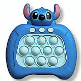 Консоль антистрес на батарейках, Стич, Pop It / Іграшка антистрес / Дитячий антистрес / Електронний Поп Іт, фото 3