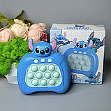 Консоль антистрес на батарейках, Стич, Pop It / Іграшка антистрес / Дитячий антистрес / Електронний Поп Іт, фото 6