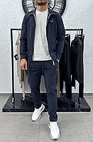 Мужской спортивный костюм Prada Прада синий летний трикотажный комплект