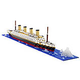 Блочный конструктор Титаник, 1878 деталей, 56см, AZ-1154 / Детский конструктор корабль / Конструктор лайнер, фото 3